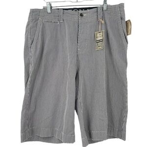 NWT Arizona Jeans Deck Shorts Blue Stripped size 38